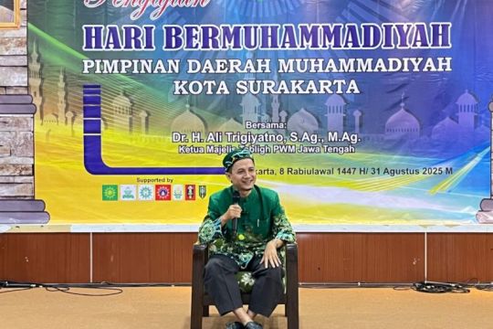Ustaz Ali Trigiyatno ajak jamaah tebar kebaikan pada hari Bermuhammadiyah