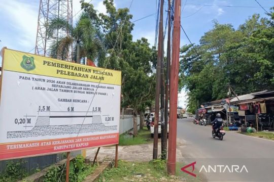 Legislator Kapuas dukung penataan kota dan pelebaran jalan