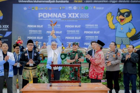 Rektor UMS ajak atlet junjung sportivitas pada pembukaan POMNAS XIX 2025 cabor pencak silat