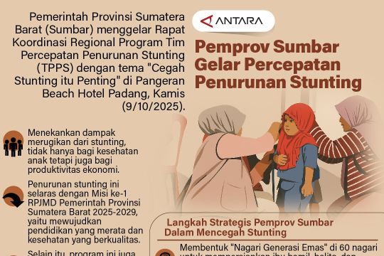 Pemprov Sumbar gelar percepatan penurunan stunting