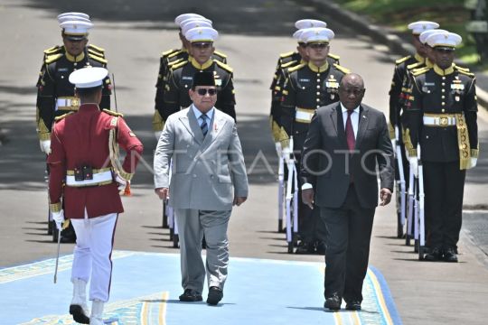 Foto: Prabowo terima kunjungan Presiden Afrika Selatan
