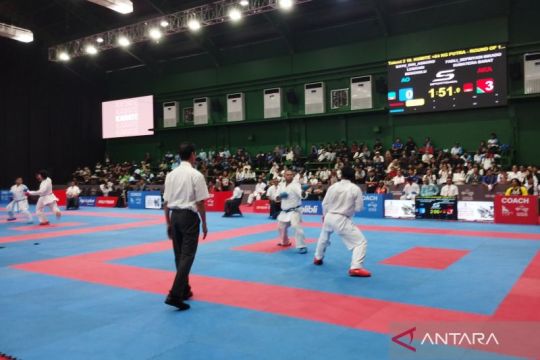 Jabar masih di pucuk klasemen PON Bela Diri Kudus 2025