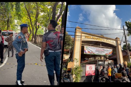Suasana terkini SMAN 72 Jakarta usai terjadi ledakan