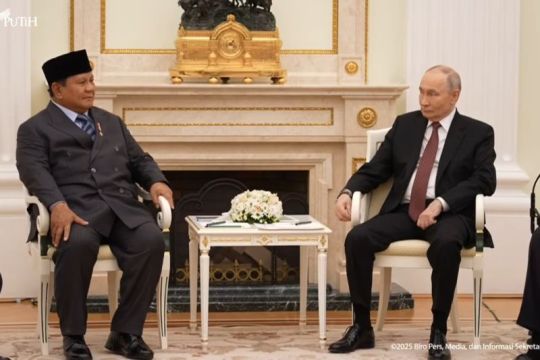 Prabowo bertemu Putin di Istana Kremlin, Rusia