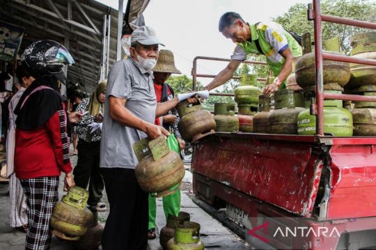 Pasar penyeimbang LPG 3 kilogram di Palangka Raya