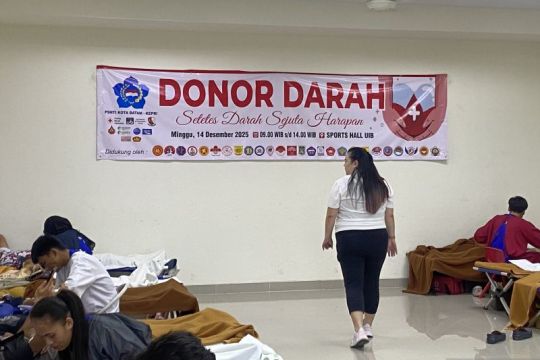 Donasi darah rutin jaga kebutuhan 3.000 kantong tiap bulan di Batam