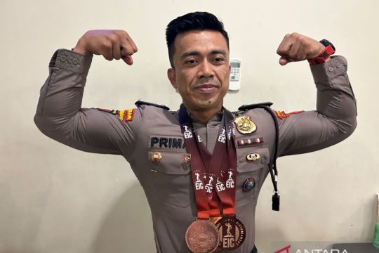 Personel Polda Kepri juarai turnamen binaraga internasional