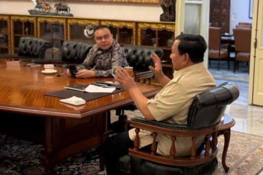 Prabowo dan Dasco bertemu bahas perkembangan stabilitas ekonomi dan pemulihan bencana