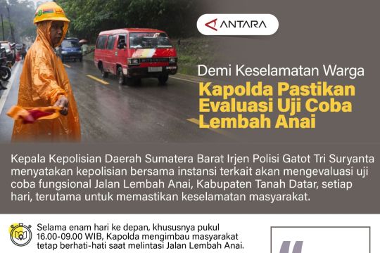 Demi keselamatan warga Kapolda pastikan evaluasi uji coba Lembah Anai