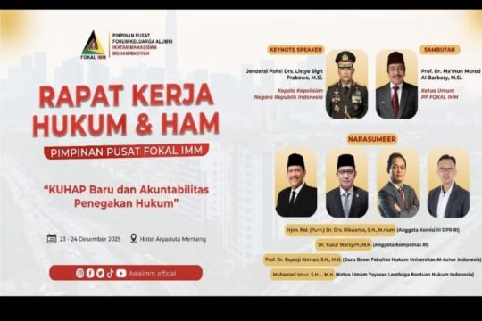 Raker PP Fokal IMM bakal hadirkan Kapolri, bahas KUHAP dan penegakan hukum