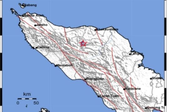 Seluruh wilayah Aceh diguncang 11 kali gempa bumi