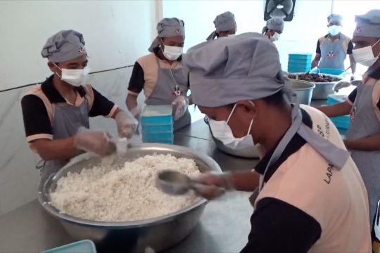 Mengintip Dapur Sehat Lapas Porong yang tersertifikasi laik higiene