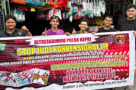 Jatanras Polda Kepri beri edukasi dampak hukum judi