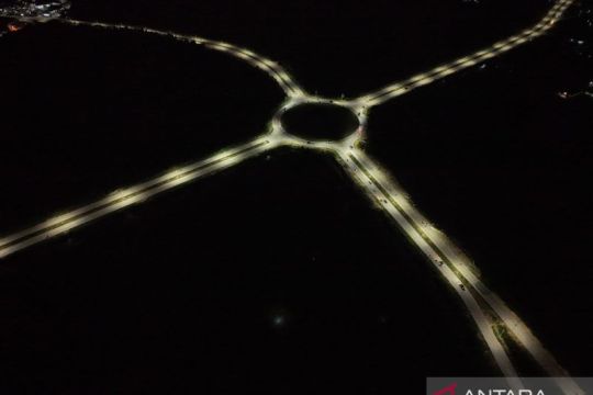 Lampu jalan Inner Ring Road Kendari