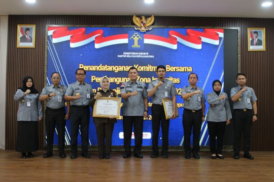 Targetkan predikat WBBM 2026, Kanwil Kemenkum Kepri perkuat integritas dan pelayanan humanis