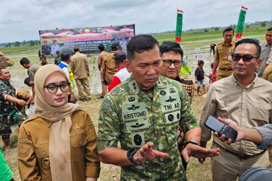 Kodam XXI/Radin Inten inisiasi tanam padi untuk ketahanan pangan