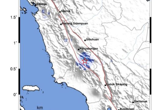 Sesar Besar Sumatera picu gempa di Mandailing Natal