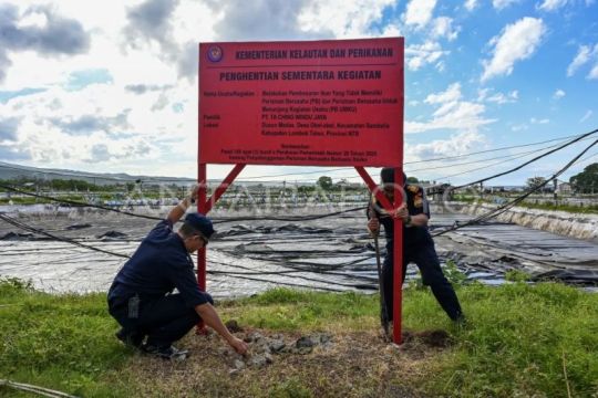 KKP tutup operasional tambak udang tak berizin di Lombok