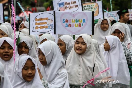Pawai tarhib Ramadhan 1447 Hijriah di Palangka Raya