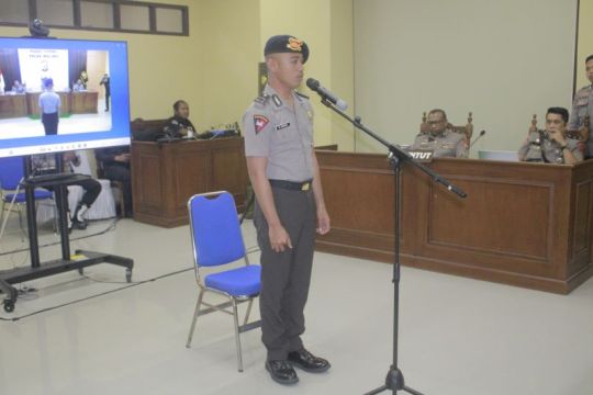 Bripda MS pelaku penganiaya pelajar di Tual sampaikan permintaan maaf