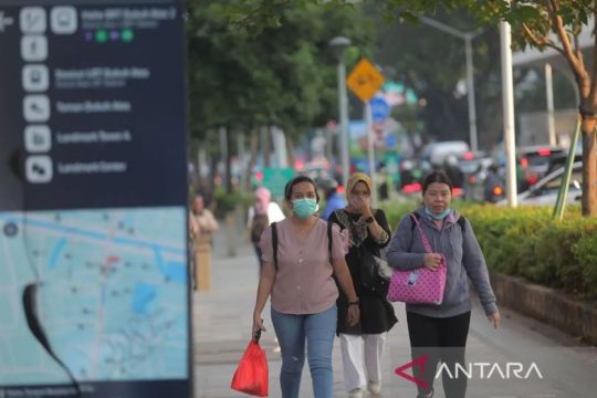 Kualitas udara Jakarta terburuk di dunia pada Minggu pagi