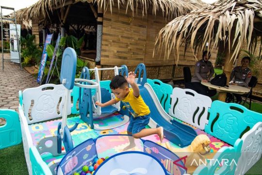 Mudik jadi santai! posko Lembur Kaheman Nagreg sediakan perbaikan motor gratis hingga area bermain anak, ini lokasinya