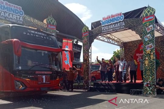 Wagub DIY melepas keberangkatan 1.871 pemudik mitra warmindo