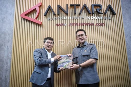 Kunjungan Menteri Perdagangan di Kantor Berita ANTARA