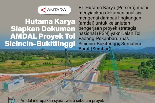 Hutama Karya Siapkan Dokumen AMDAL Proyek Tol Sicincin&ndash;Bukittinggi