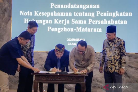 Penandatanganan MoU Pengzhou dan Mataram