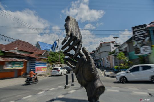 Patung Tangan jadi simbol perdamaian Kota Palu