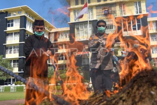 Polda Sumbar musnahkan barang bukti narkotika