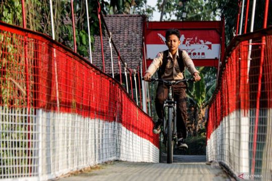 Jembatan Gantung Garuda bantu aktivitas warga Bantul