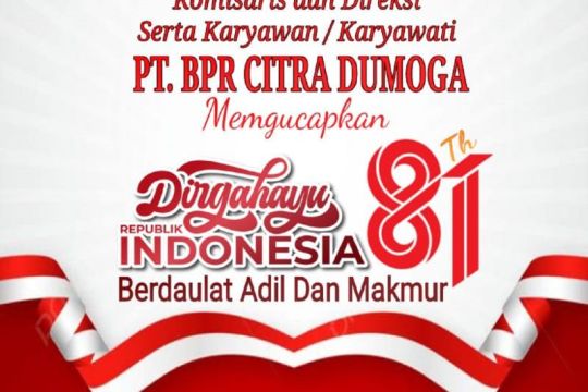 BPR Citra Dumoga: Dirgahayu ke-81 HUT RI