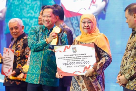 Jatim jadi provinsi terbaik I pengolahan sampah dan lingkungan asri
