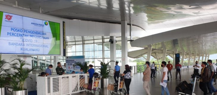 Penumpang arus balik di Bandara Kualanamu H+6 berjumlah 94 orang