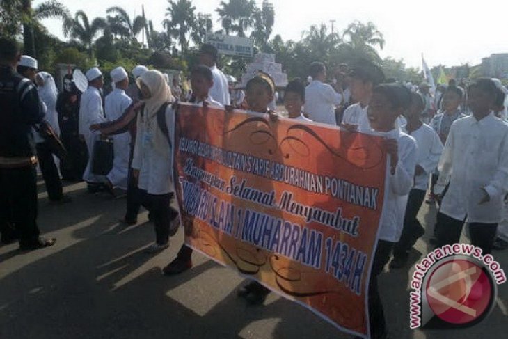 Pawai Akbar Sambut Tahun Baru Islam di Pontianak