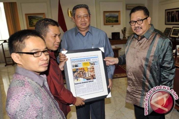 Presiden Bertemu Direksi ANTARA