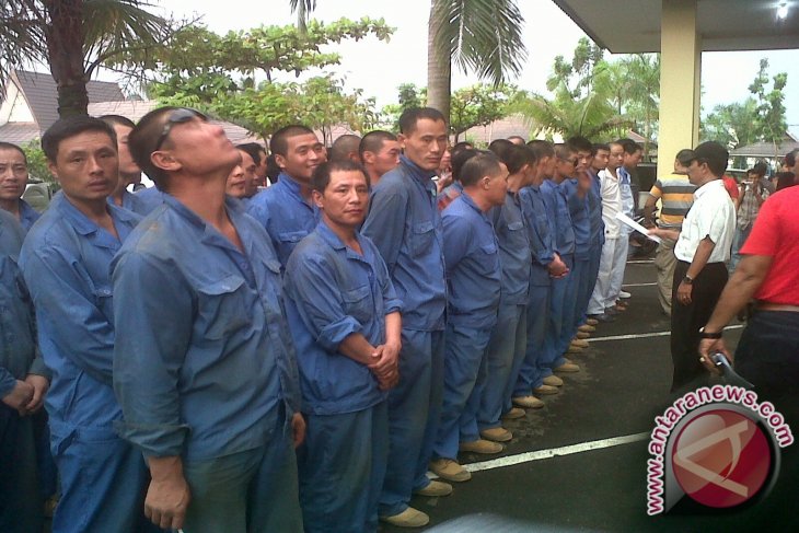 Polda Kembalikan 78 Pekerja China Ke Kamp