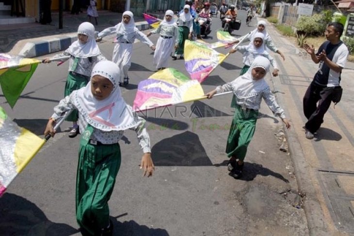 Latihan Pra Lomba Drum Band Se Jatim