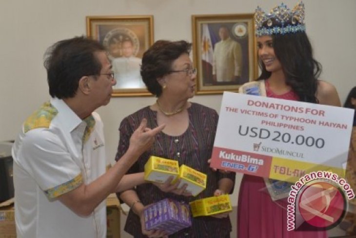 Bantuan Topan Filipina Melalui Miss World