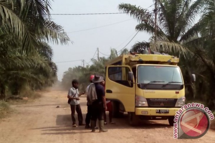 Warga Mega Timur Blokir Jalan ke Perusahaan Sawit