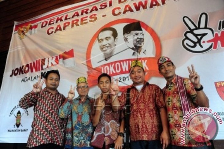 Dewan Adat Dayak Kalbar Dukung Jokowi-JK