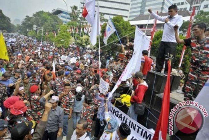 Aksi Pendukung Prabowo