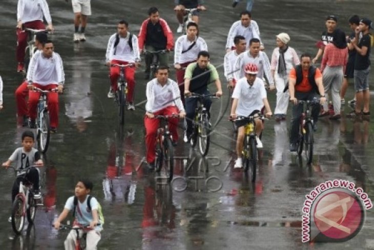 Jokowi Olahraga Sepeda