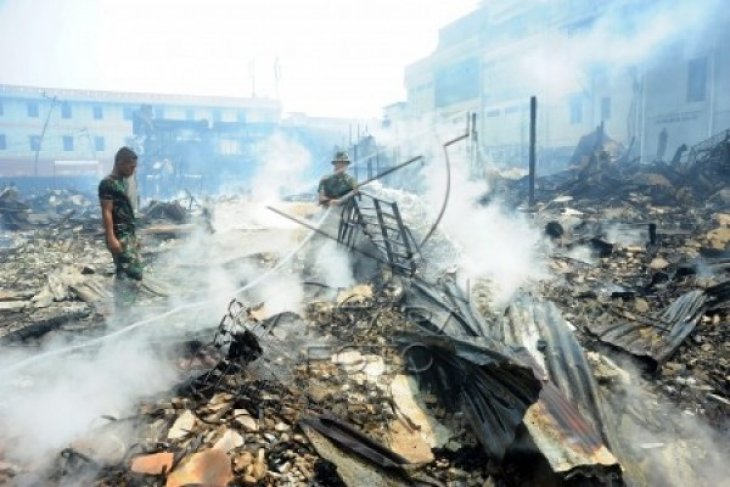 Pasar Tengah Pontianak Terbakar