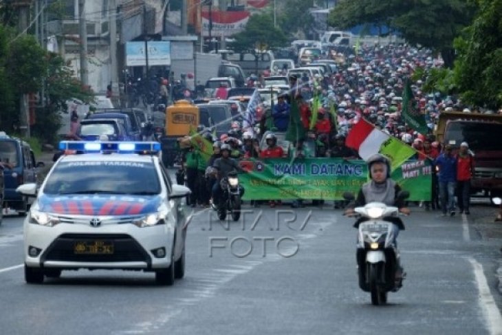 Demo Buruh di Kaltara