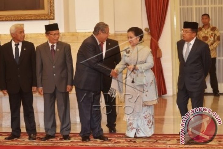 Megawati Hadiri Pelantikan Kepala Lemsaneg