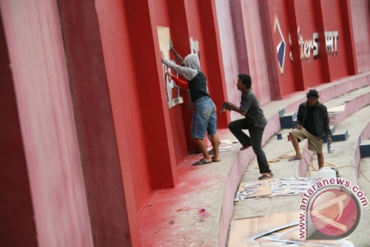 Perbaikan Stadion Brawijaya Kediri