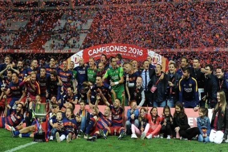 Barcelona Celebrate Their 2016 Copa del Rey 